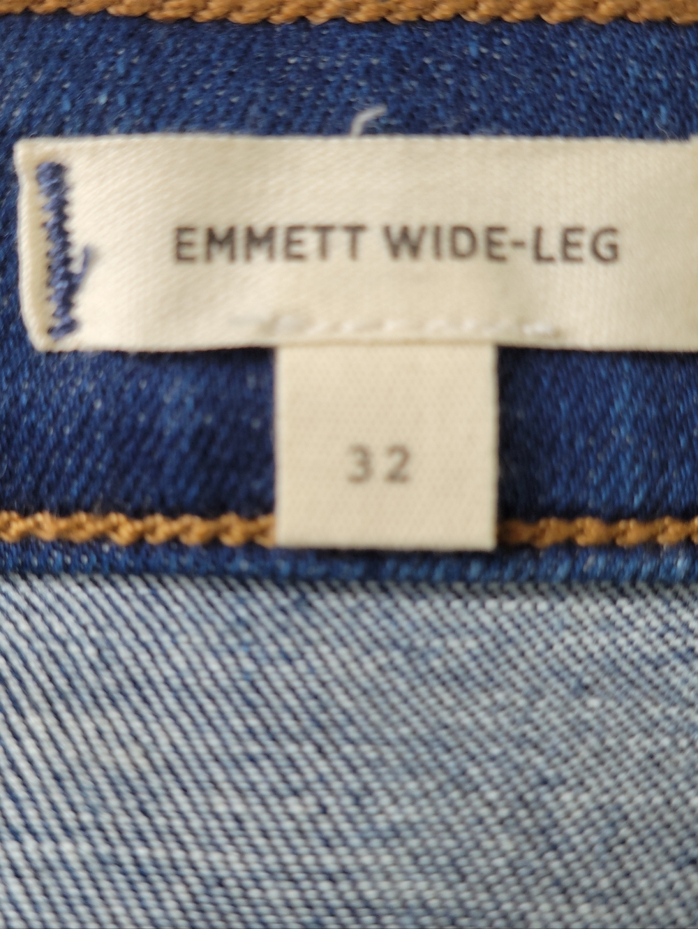 Madewell Emmett Wide Leg Jeans Women Size 32 35X30 Front Patch Pockets Hi Rise - Picture 7 of 15